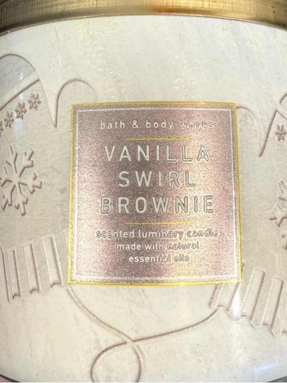 Luminary Vanilla Swirl Brownie Candle - Picture 2 of 2
